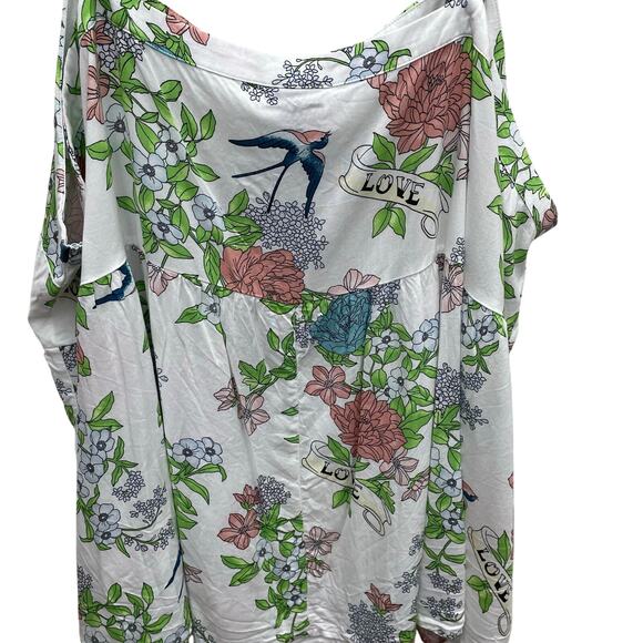 Torrid Line Airbrush Floral Cloud Dancer Tank Top Size 24/26 - Picture 8 of 9